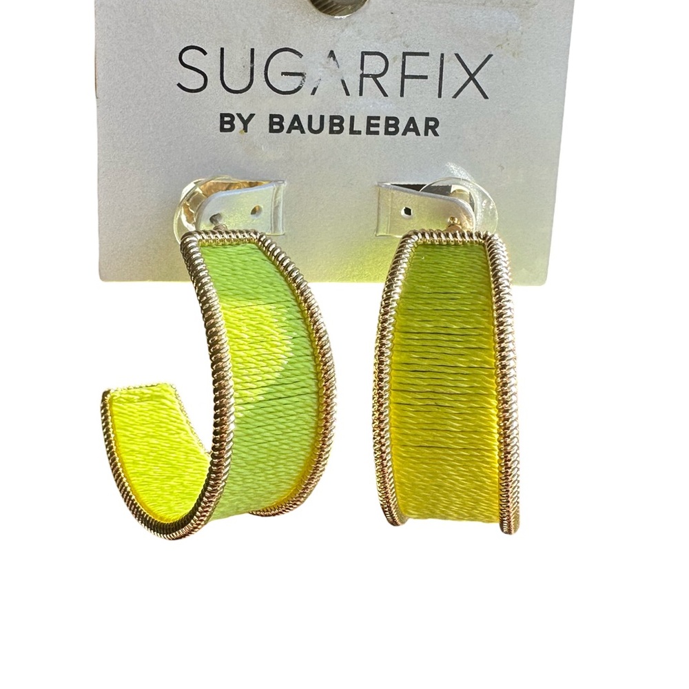 Baublebar Sugarfix Yellow Statement Earrings. - Picture 8 of 9
